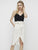 Stare Sexy Button Lace Up Women Denim Skirt - White