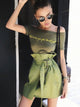 Sunshine Ruffled High Waist Skirt - Multicolor
