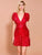 V Neck Short Red Dresses MISS ORD 