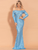 Off Shoulder Long Sleeve Sequins Elegant Maxi Dress