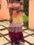 Off Shoulder Multicolor Pleated Ruffles Two Piece Dresses MISS ORD 