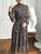 Dresses Ladies Ruffles Vintage - Multicolor