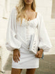 Learning Backless Dress - White