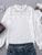 Embroidery Chiffon Blouse Shirts - White