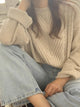 Let's Talk Loose Twist Sweater - Multicolor