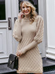 On To Go Turtleneck Dress - Khaki