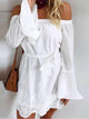 Off The Shoulder Short White Dress