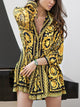 Paisley Mini Dress - Gold