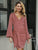 Not Giving Up V Neck Dress - Black/Coral Red