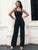 Leyla Black High Waist Jumpsuit - Black