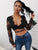 Easy Crop Top Long Tees - Black/White