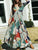 Geometric Print Maxi Dress - Multicolor