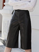 Pu Leather Shorts Half Legs Cover - Multicolor