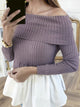 Want More Sweater - Green/Purple