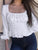 You're So Beautiful High Waist Blouse - White