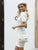 Win Your Heart Slim Polo Collar Sweater - White/Burgundy