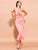Elegant Pink Rose Fishtail Dress MISS ORD 