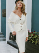 Sexy Front Mature Back Perfect Sweater - White