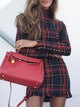Red-lines of Lucky Tassel Sweater Dress - Multicolor