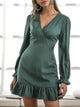 Have A Dance Ruffle  Dress - Green