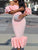 Folded Pink Elegant Bodycon Dresses MISS ORD 
