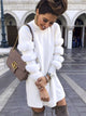 Satisfied Sweatshirt Dress - White
