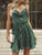 Rama Shinny Stars Short Dress - Green