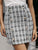 Lucy Tweed Plaid Skirt Focus Point - Black