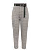 Weather Proof Ruffled Plaid Pants - Grey/Khaki