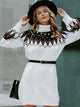Tribal Queen Pullover Sweater - White