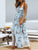 Sexy Floral Print Dress - Muliticolor