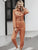 Maria Casual Cargo Cotton Jumpsuit - Orange