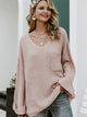Come To Me Bae Pocket Knitted Sweater - Pink