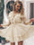 Celebrate Ruffle Dress - Champagne