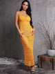 Clara Crochet Beach Dress - Yellow