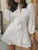 Skye Elegant Lace Dress - White