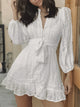 Skye Elegant Lace Dress - White