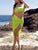 Fluorescent Green Sexy Two-Piece Beach Dress Beach Dress MISS ORD 