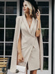 Vintage Cloak Blazer - Nude