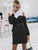 CEO Style Elegant Blouse Dress - Black