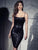 Black Sequin Bodycon Petite Cocktail Dresses MISS ORD 