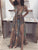 Vintage Leopard Print Maxi Dress - Yellow