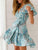 Nancy Bohemian Dress - Red/Blue