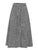 Hallie A-line Plaid Long Skirt - Black