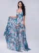 Halter Floral Print Bohemian Beach Dress