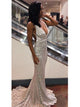 Sequin Backless Maxi Prom Dress