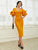 Ruffle Sleeve Red Midi Homecoming Dresses Women Dresses MISS ORD 