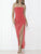 Neon Pleated Split Dress - Yellow