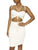 Knitted Drawstring Bodycon Dress - White