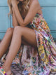 Yasmin Boho Floral Long Dress - Print